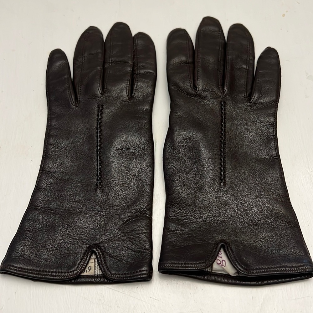 Grandoe Handstitched Italian Leather Women’s Gloves Size 6.5